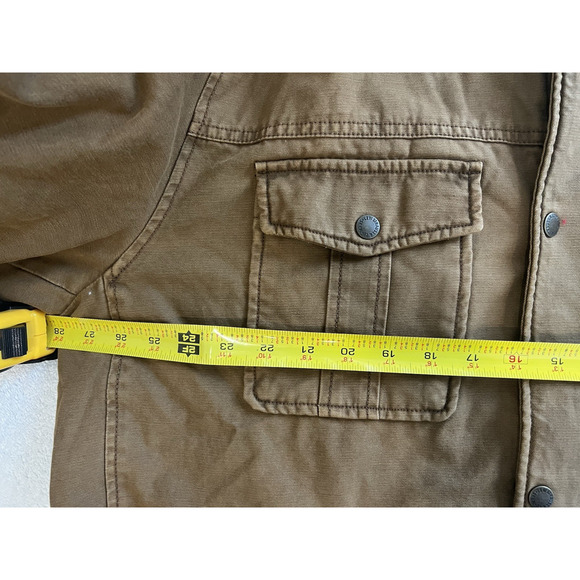 Levi's XXL Military Field Barn Chore canvas Retro utility insulate Jacket Brown - Picture 15 of 15